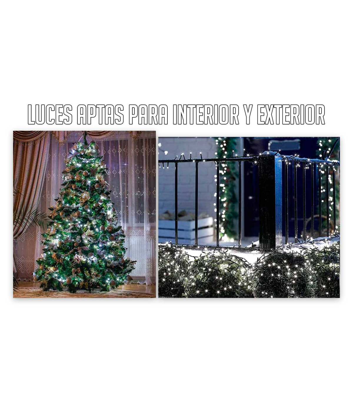 Luces Led Pilas Navidad Guirnalda Decoración X 50 - Wilton