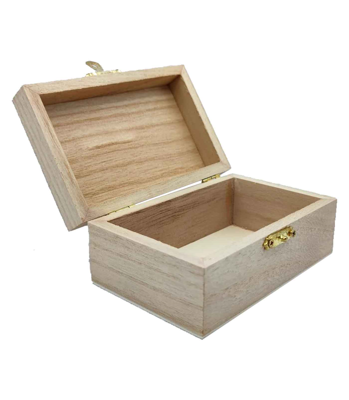 Tradineur - Pequeña caja de madera con tapa - Caja de