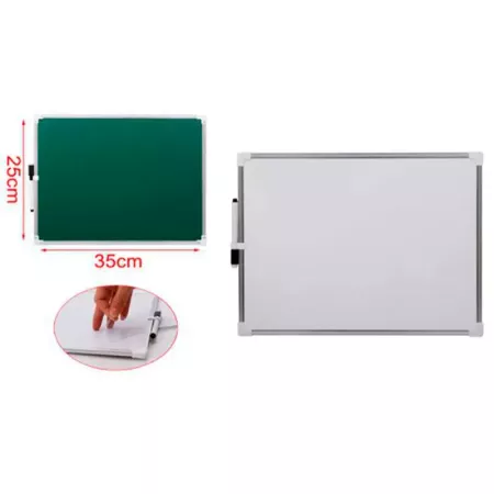 Pizarra Magnética Doble Cara 25x35 cm con Rotulador