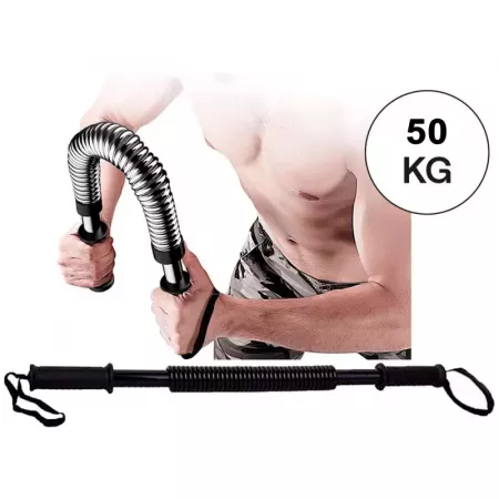 Barra Musculación Flexible 50 kg Portátil para Fitness Barra Musculación Flexible 50 kg Portátil para Fitness