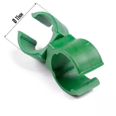 Tradineur - Pack de 30 Abrazaderas para tutores de 11 mm - Giro de 360º - Fabricado en plástico - Accesorio para tutores de jard