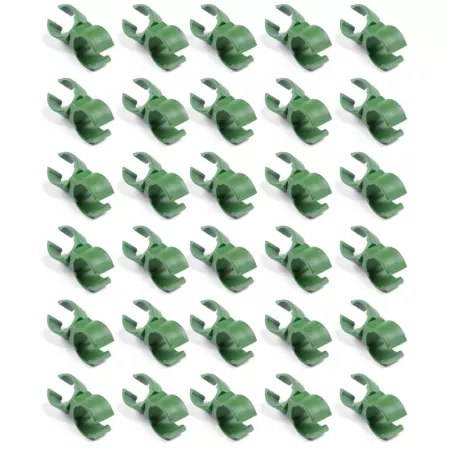 Tradineur - Pack de 30 Abrazaderas para tutores de 16 mm - Giro de 360º - Fabricado en plástico - Accesorio para tutores de jard Tradineur - Pack de 30 Abrazaderas para tutores de 16 mm - Giro de 360º - Fabricado en plástico - Accesorio para tutores de jard