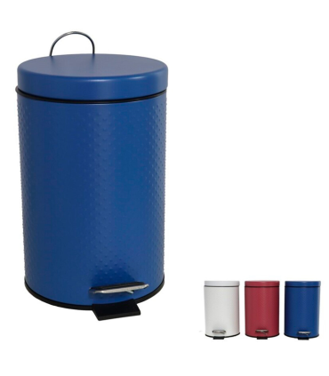 Tradineur - Cubo de basura con pedal y 2 compartimentos, plástico,  contenedor basura, papelera con 2 cubos interiores, fabricado