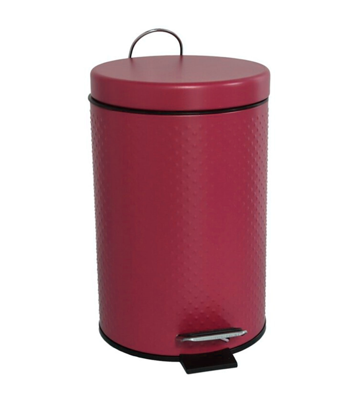 Tradineur - Cubo de basura de plástico, 31 litros, incluye tapa y asas  metálicas, contenedor de residuos, papelera, reciclaje, i
