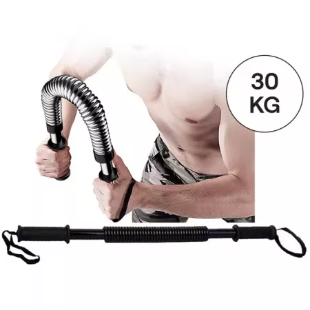 Barra Musculación Flexible 30 kg Portátil y Antideslizante