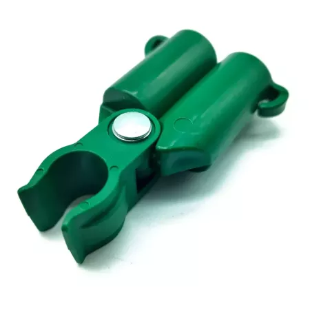 Tradineur - Pack de 12 Conectores para tutores de 16 mm - Fabricados en plástico - Accesorio para tutores de jardín - Color Verd