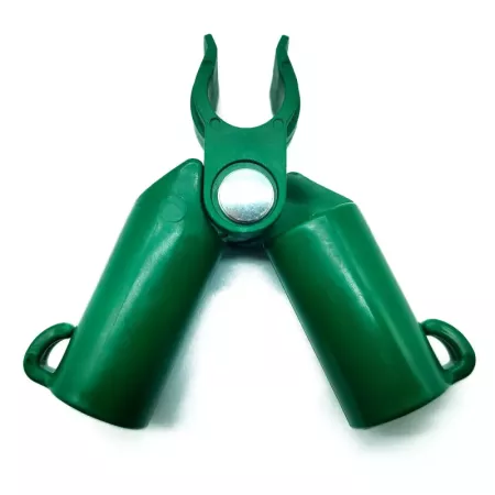 Tradineur - Pack de 12 Conectores para tutores de 16 mm - Fabricados en plástico - Accesorio para tutores de jardín - Color Verd