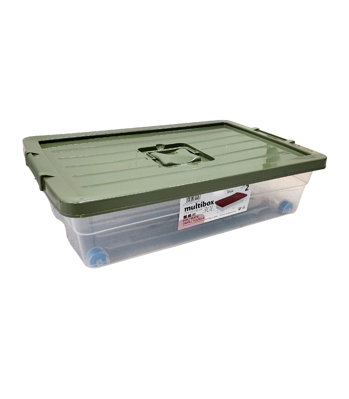 Acan Tradineur - Caja de Almacenamiento - Fabricado en plástico -  Contenedor para almacenar juguetes, Libros, ropa, mantas - N.º 4-35,7 x 59  x 40,5 cm - 55 Litros : : Hogar y cocina