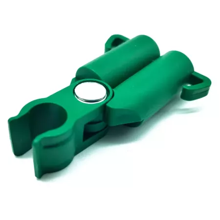 Tradineur - Pack de 12 Conectores para tutores de 11 mm - Fabricados en plástico - Accesorio para tutores de jardín - Color Verd
