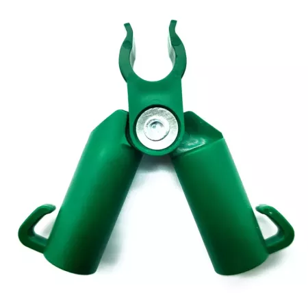 Tradineur - Pack de 12 Conectores para tutores de 11 mm - Fabricados en plástico - Accesorio para tutores de jardín - Color Verd