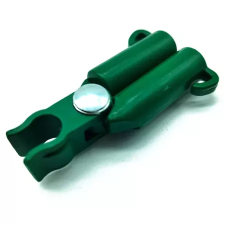 Tradineur - Pack de 12 Conectores para tutores de 8 mm - Fabricados en plástico - Accesorio para tutores de jardín - Color Verde
