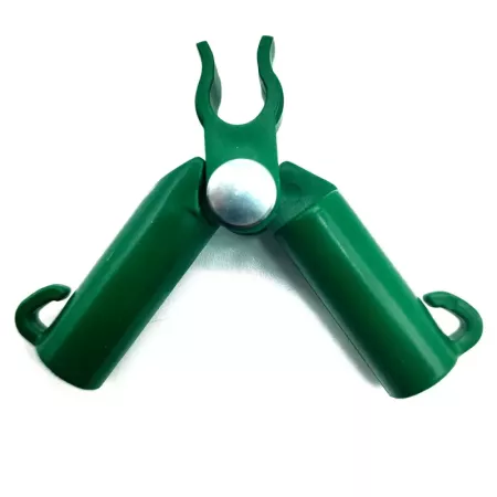Tradineur - Pack de 12 Conectores para tutores de 8 mm - Fabricados en plástico - Accesorio para tutores de jardín - Color Verde