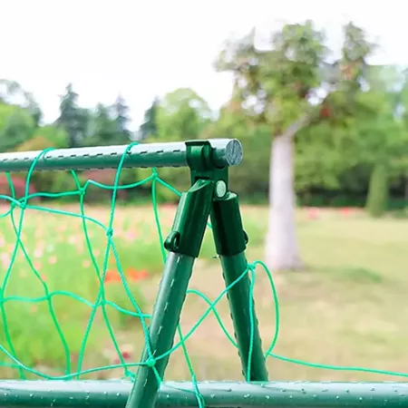 Tradineur - Pack de 12 Conectores para tutores de 8 mm - Fabricados en plástico - Accesorio para tutores de jardín - Color Verde