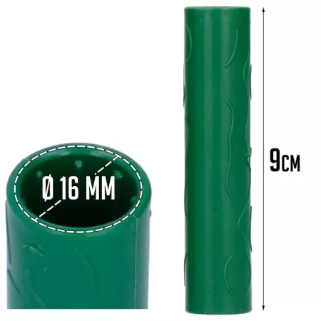 Tradineur - Pack de 20 Extensores para tutores de 16 mm - Diseño con relieve - Fabricado en Plástico - Accesorio para tutores de