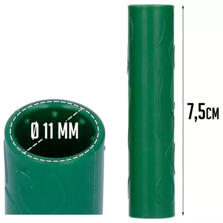 Tradineur - Pack de 20 Extensores para tutores de 11 mm - Diseño con relieve - Fabricado en Plástico - Accesorio para tutores de