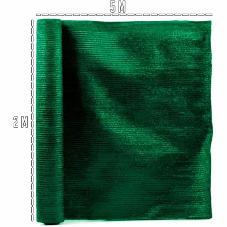 Tradineur - Rollo de malla de sombreo tupida, cierre de ocultación de 180 g/m2, alta resistencia, tela para cercar jardines, fin