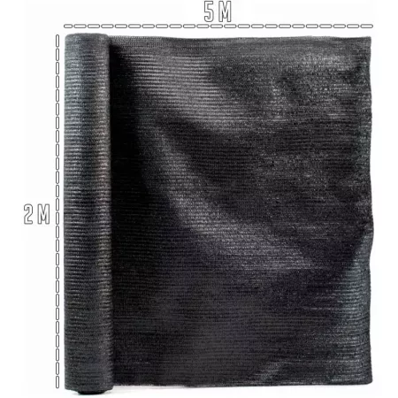 Tradineur - Rollo de malla de sombreo tupida, cierre de ocultación de 120 g/m2, alta resistencia, tela para cercar jardines, fin