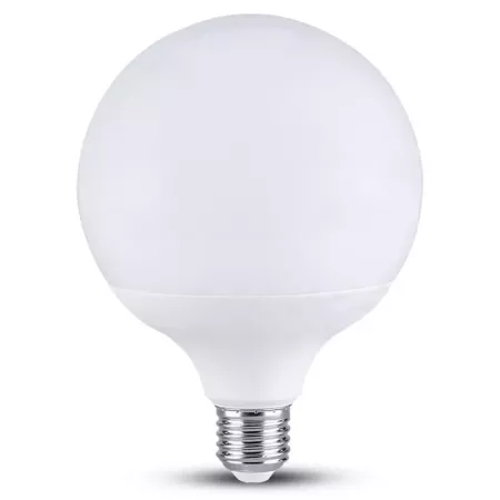 Tradineur - Bombilla LED estándar grande, globo, G120, E27, 18W equivalente a 162W, 1912 lúmenes, 6500K, luz blanca fría, eficie