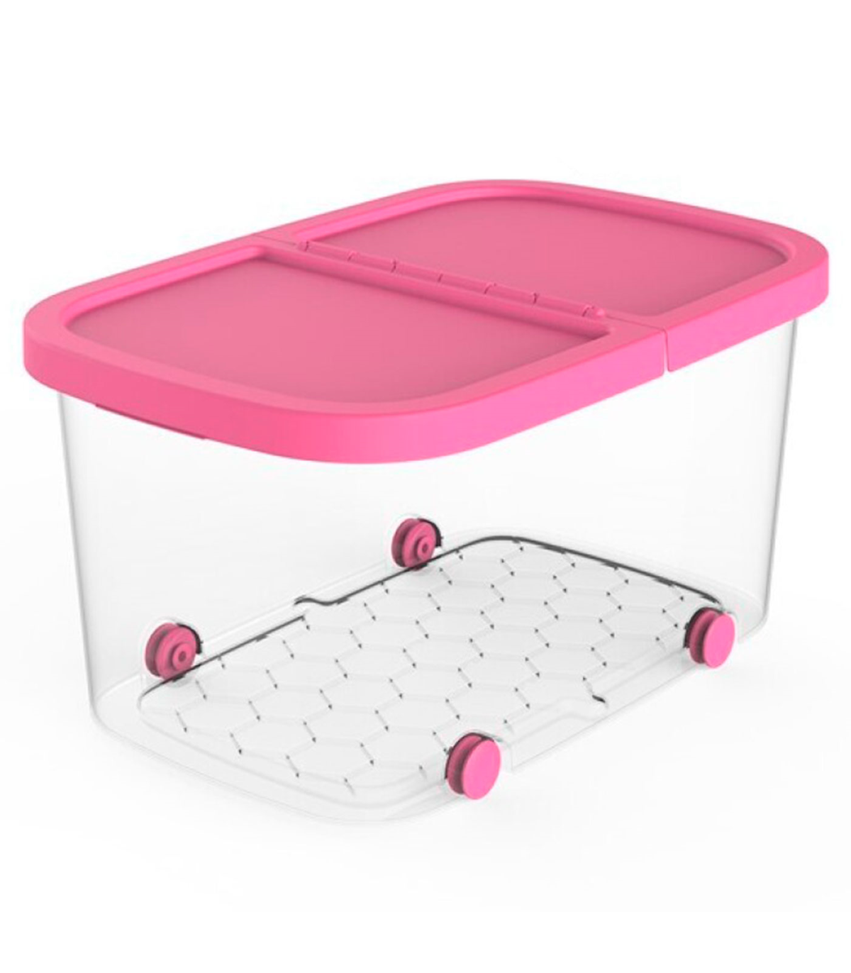 Tradineur - Caja de plástico con tapa y asa Nº24, transparente, cajón de  almacenaje multiusos, ordenación, objetos, hogar, 10 li