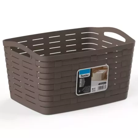Tradineur - Cesta de plástico con asas, almacenamiento y transporte de ropa sucia, lavandería, fabricada en España - 22 litros -