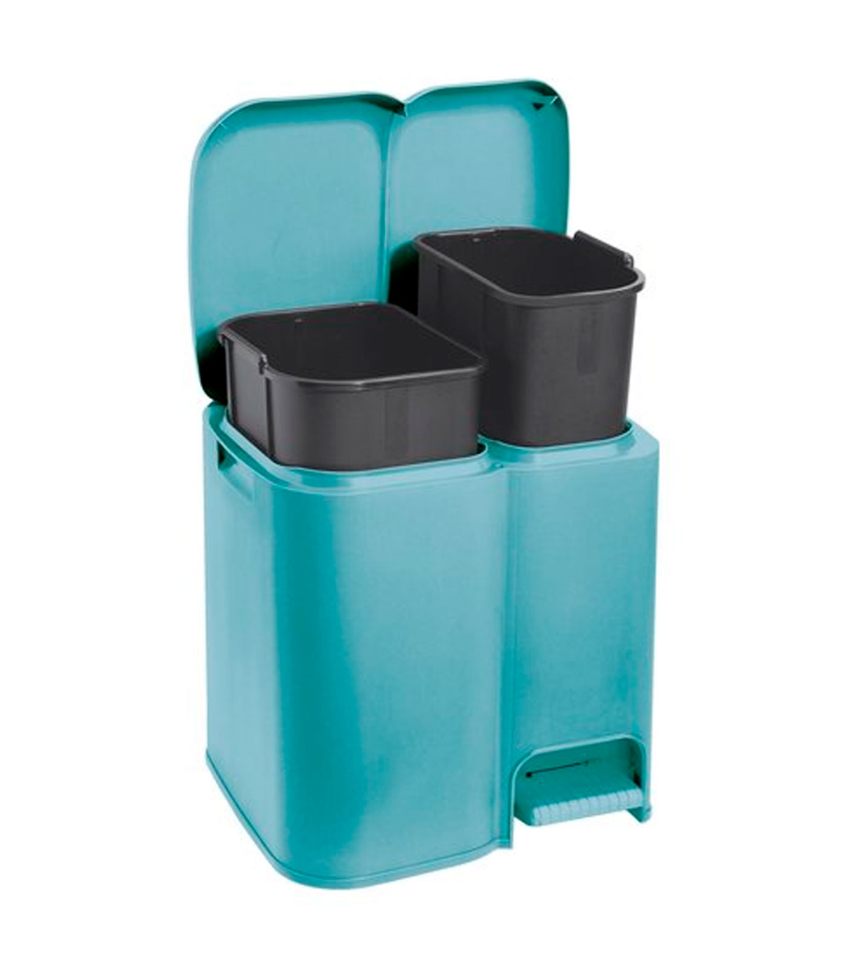 Papelera/cubo de basura para reciclaje con 3 compartimentos