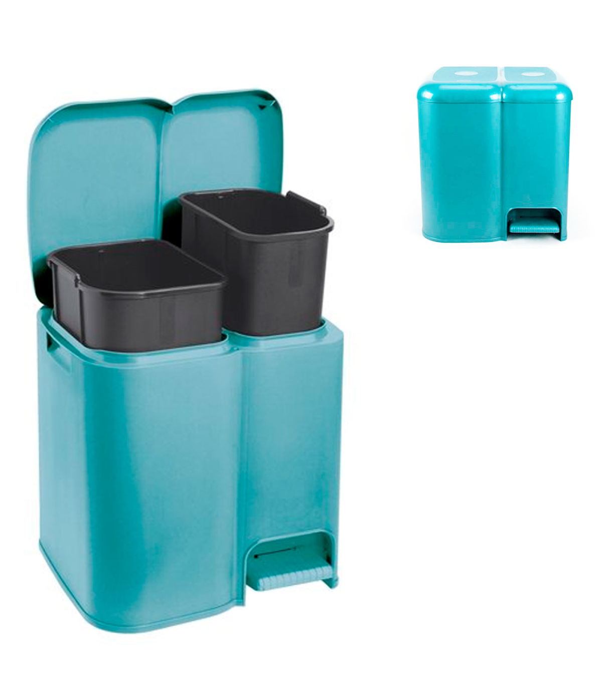 Cubo reciclaje armario, Contenedor basura doble, Separador basura