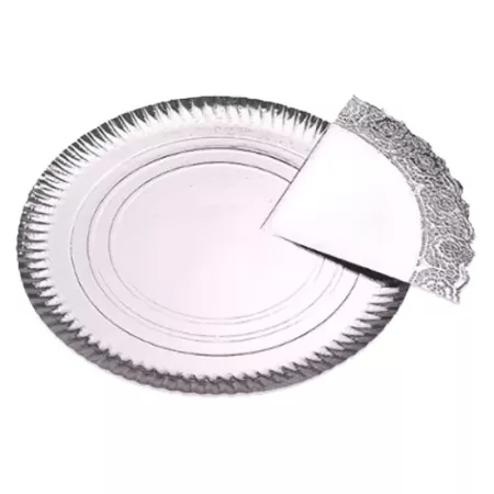 Pack 6 bandejas redondas reciclables 30 cm para pasteles