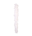 Boa de plumas de color blanco para jóvenes y adultos, complemento para carnaval, halloween, fiestas, celebraciones. Longitud: 180 cm