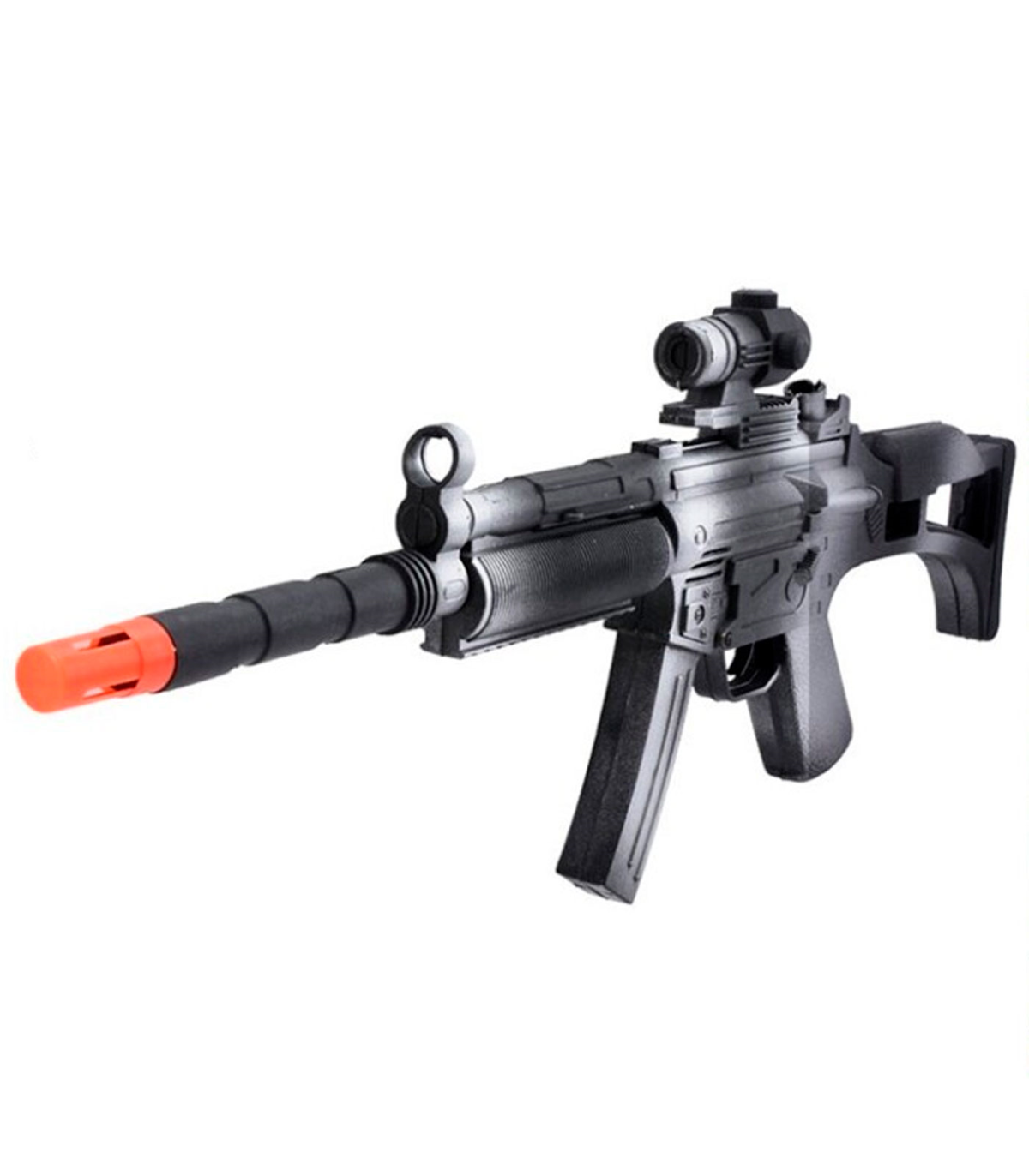 Tradineur - Metralleta/fusil de asalto de juguete con sonido por