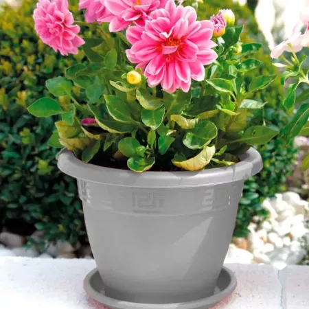 Tradineur - Maceta Redonda "Terracota" - Fabricado en Plástico - Macetero apto para Exterior e Interior del hogar - Ø 35 cm - Co Tradineur - Maceta Redonda "Terracota" - Fabricado en Plástico - Macetero apto para Exterior e Interior del hogar - Ø 35 cm - Co