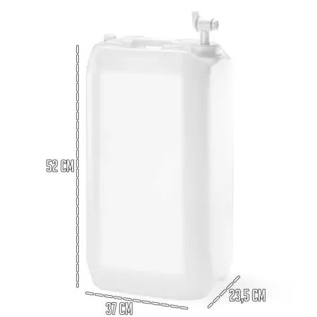 Tradineur - Bidón / Barril con Grifo dispensador de líquido - Capacidad de 30 Litros - Fabricado en PVC - Apto para uso Alimenta