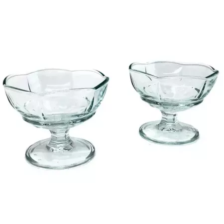 Tradineur - Pack de 2 copas de helado, modelo Ice Ville, vidrio soda lime,  diseño sofisticado y elegante, postres, cócteles, ap