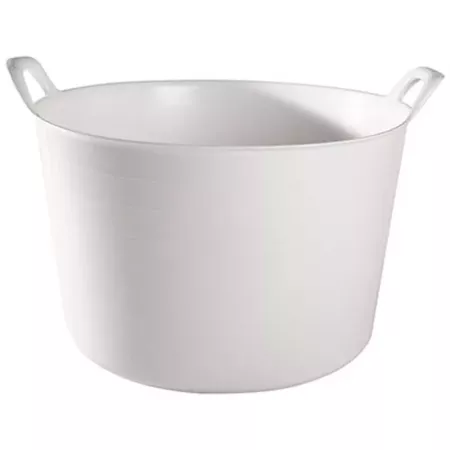 Tradineur - Capazo redondo con asas - Capacidad de 25 litros - Fabricado en España - Apto para uso Alimentario - Ø 39 x 34,7 cm