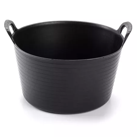 Capazo Redondo 15L Negro Resistente con Asa - Multiusos