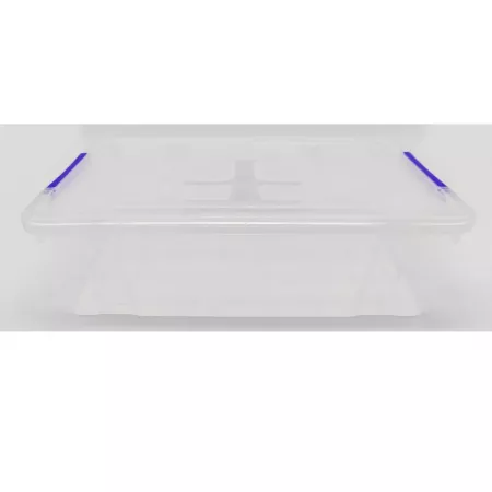Minicaja Plástica 2L Transparente con Cierres Seguros Minicaja Plástica 2L Transparente con Cierres Seguros