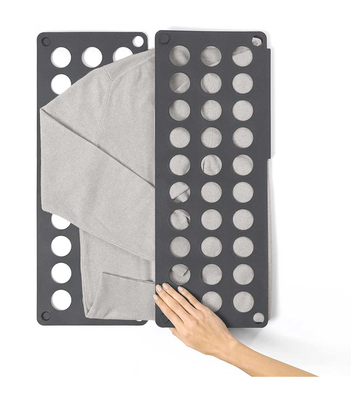 Doblador de ropa de plástico, tabla plegable para doblar prendas