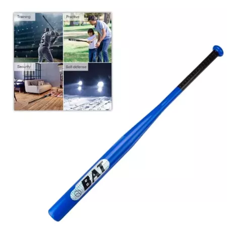 Bate de béisbol azul 69,5 cm con agarre antideslizante
