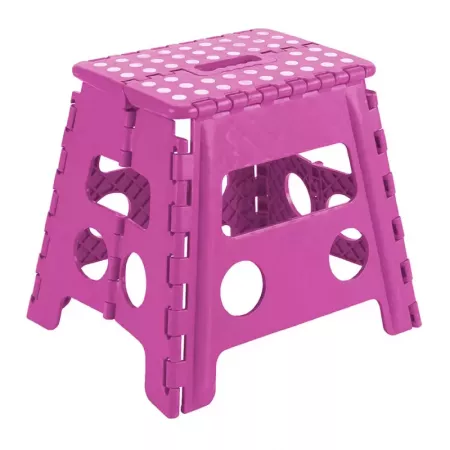 Taburete Plegable Infantil Antideslizante PVC Azul o Rosa Taburete Plegable Infantil Antideslizante PVC Azul o Rosa