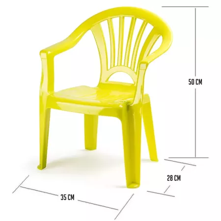 Silla Infantil Tipi Amarillo Verdoso, Ligera y Portátil Silla Infantil Tipi Amarillo Verdoso, Ligera y Portátil
