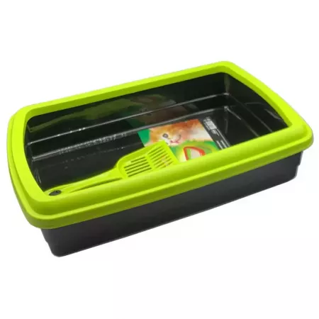 Arenero Rectangular Gatos 47x31 cm con Pala y Borde Colors Arenero Rectangular Gatos 47x31 cm con Pala y Borde Colors