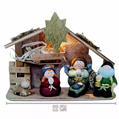 Conjunto 5 Figuras Nacimiento LED - Decoración Navidad Tradicional