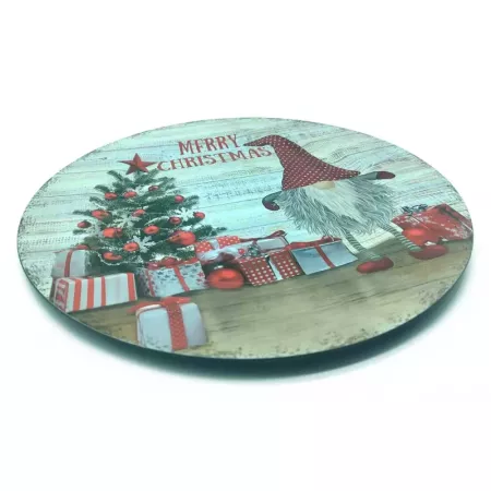 Pack 2 Bajoplatos Duende Navidad Ø33 cm - Mesa Festiva