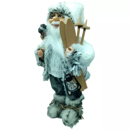 Figura Papá Noel Esquí 40 cm - Decoración Navideña Hogar
