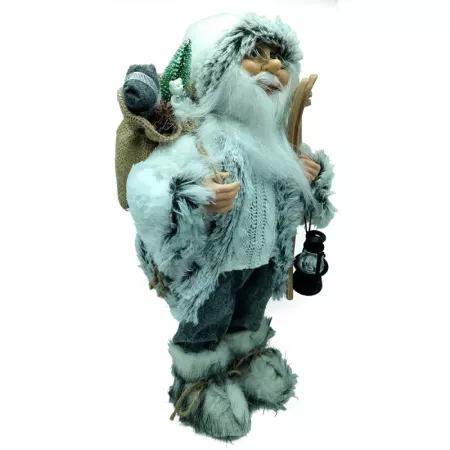 Figura Papá Noel Esquí 40 cm - Decoración Navideña Hogar