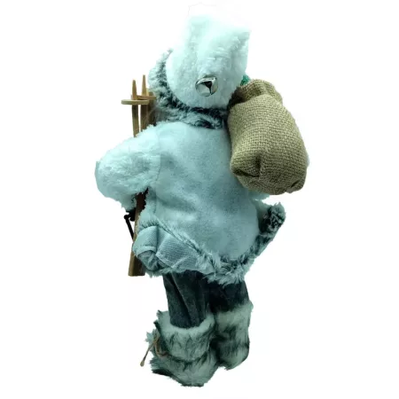 Figura Papá Noel Esquí 40 cm - Decoración Navideña Hogar