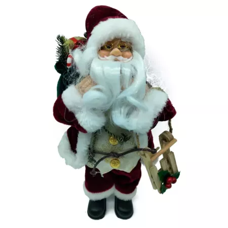 Figura Papá Noel Charles 30 cm - Decoración Navideña Hogar