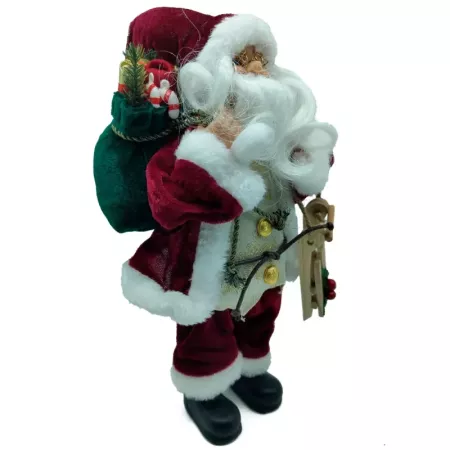Figura Papá Noel Charles 30 cm - Decoración Navideña Hogar