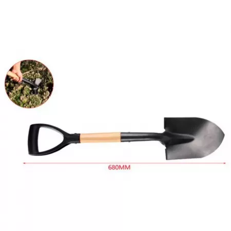 Mini Pala Jardinería 68cm, Punta Hierro y Mango Madera Mini Pala Jardinería 68cm, Punta Hierro y Mango Madera