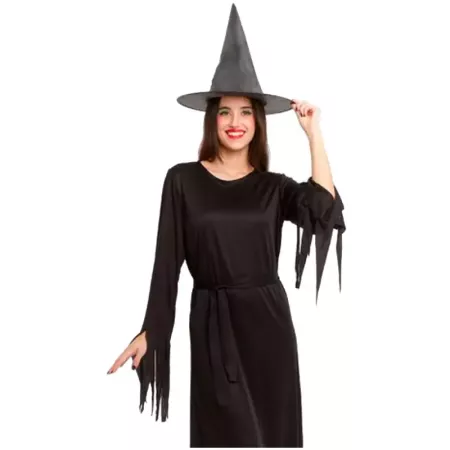 Disfraz Bruja Negra Adulto Talla M | Halloween & Carnaval