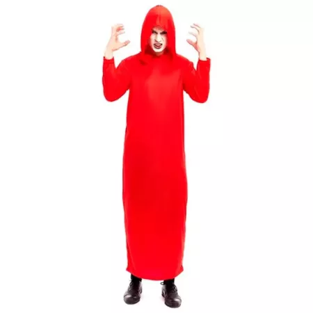 Túnica Roja con Capucha L - Perfecta para Halloween y Carnaval